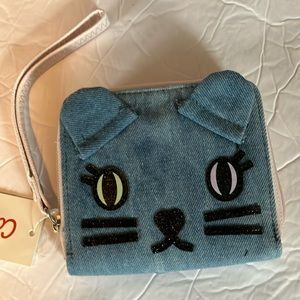 🆕 animal denim wristlet wallet